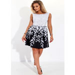 Beautiful Dress With Guipure | Lemanta.com
