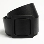 Belt With Square Buckle : Papaya