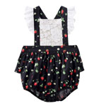 Berry Bliss Lace Overalls - Cracked Soda