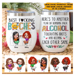 Besties Custom Tumbler Best Fuckin Bitches - Personal84