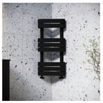 Black Corner Towel Radiator - Better Bathrooms