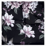 Black Floral Pocket Square | Connor