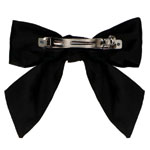 Black Hair Clip With Bow - Manifieldschuhe