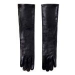 Black Leather Gloves - Palomo Spain 