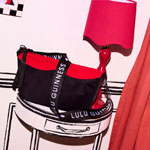 Black Multi Pucker Up Lips Bag : Luluguinness