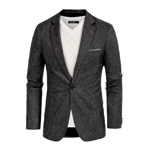 Blazer Sport Coat One Button Business Suit : PJ Paul Jones