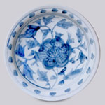 Blue and White Porcelain Peoni Dish , Katefiglerhome