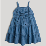 Blue Chambray Occasion Dress | Mothercare.ae