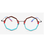 Blue Geometric Glasses | Aoolia.com