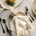 Blush Lilies Tablecloth - CG Hunter