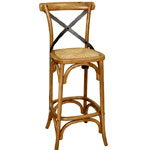 Bolero Metal Wooden Bar Stool : Nisbets