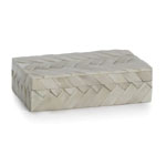 Bone Braided Box in White - Katefiglerhome