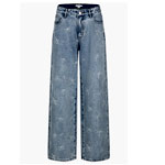 Bow Detail Wide Leg Jeans - Urban Revivo