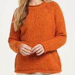 Brackloon Orange Sweater : AranWoollenMills