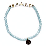 Brave Crystal Beaded Bracelet - The Giving Keys