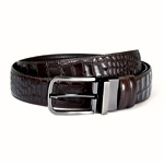 Brown Crocodile Belt | Brianoak.com