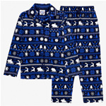Christmas Button Through Fairisle Pyjamas : ChelseaStore