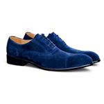 Cap Toe Suede Lace-up Shoe | Menstuxedousa.com