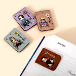 Cartoon Character Magnetic Pu Leather Bookmark Clip : Callie
