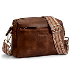 Triple Zip Cell Phone Leather Handbag : Bostanten.com