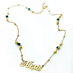 Evil Eye Chain Name Necklaces : SisKiss