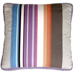 Grape & Charcoal Stripes Throw Pillow : PillowDecor