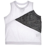Chaser Blocked Jersey Muscle Tank - Gilt