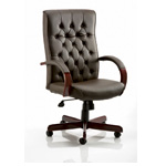 Chesterfield Leather Armchair - Boardsdirect