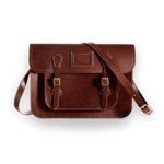 Chestnut Brown Leather Satchel - Sirgordonbennett.com