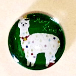 Christmas Alpaca Cabochon Jewel - Purely Alpaca