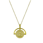 Coin Pendant Icon Necklace | Thesiskiss.com