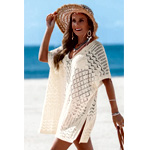 Beige Cover-Up Mini Dress : Cupshe.com
