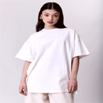 Cream Oversize Cloud T Shirt - Molare.pl