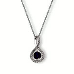 Created Sapphire Diamond Necklace | Created Brilliance