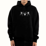 Creep Oversized Hoodie Jet Black | Kiss Chacey