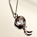 Swaying Crescent Necklace : OnceAMoon