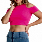 Cropped Cut Out T Shirt : Freddystore.com.au