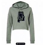 Mandala Cropped Hoodie Sweatshirt : HometownApparel