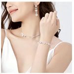 Chic Pink Crystal Heart Bracelet : Artgalleryzen.co