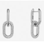 Crystal Link Earrings Silver , Daniel Wellington