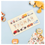 Custom Wooden Baby Name Puzzle , Instgifts.com