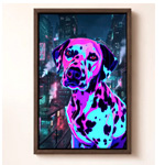 Cyberpunk Pet Portrait Canvas - PawFurEver