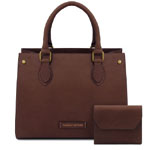 Cyprus Leather Handbag - Tuscany Leather