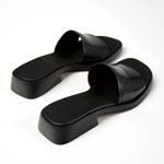Dana Black Leather Sandals : Camper