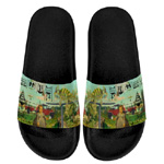 Dandelions Men's Printed Slides : BonesAndBalloons