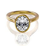 The Dara Bezel Engagement Ring - Ritani