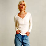Deep V Henley Slim Top : G Star Raw