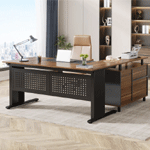Desk With File Cabinet - Tribesigns