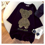 Diamond Bear Students Short Sleeved T-Shirts - Voghion
