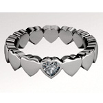 Diamond Wedding Band Set - MohLondon